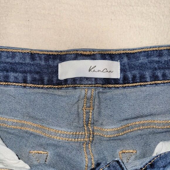 Kancan Jeans Womens Sz 11/29 Distressed Medium Wash University College School - Picture 9 of 16